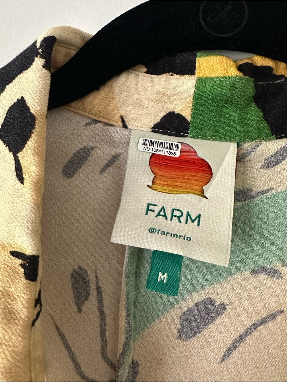 FARM Rio Yellow & Green Banana Print Short-Sleeve Shirt - Picture 2 of 4
